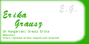 erika grausz business card